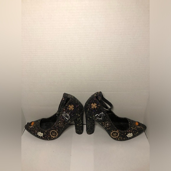 Cape Robbin Black Shoes with Multicolor Glitter Accents - Picture 9 of 16